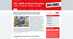 Desktop Screenshot of die-linke-konstanz.de